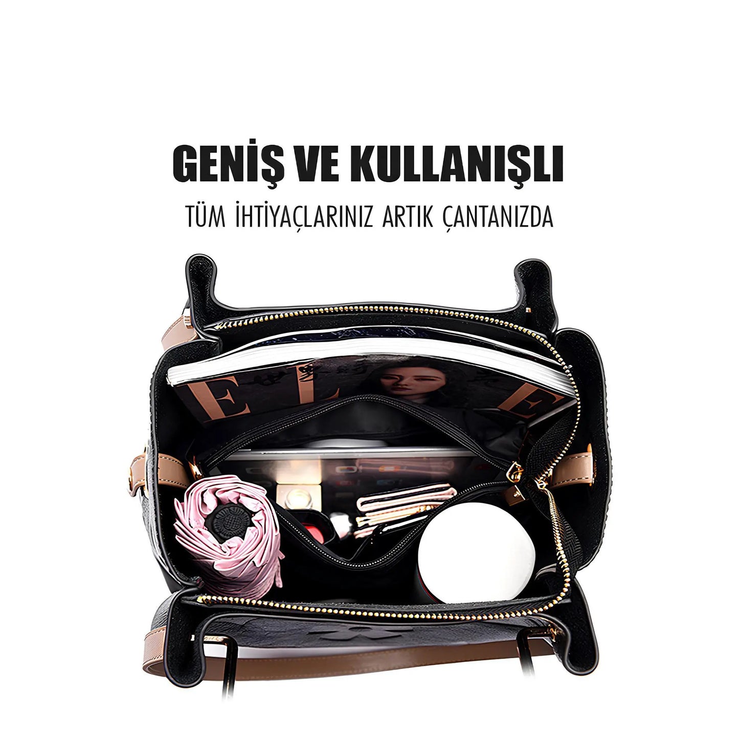 Kabartmalı Crossbody Çanta